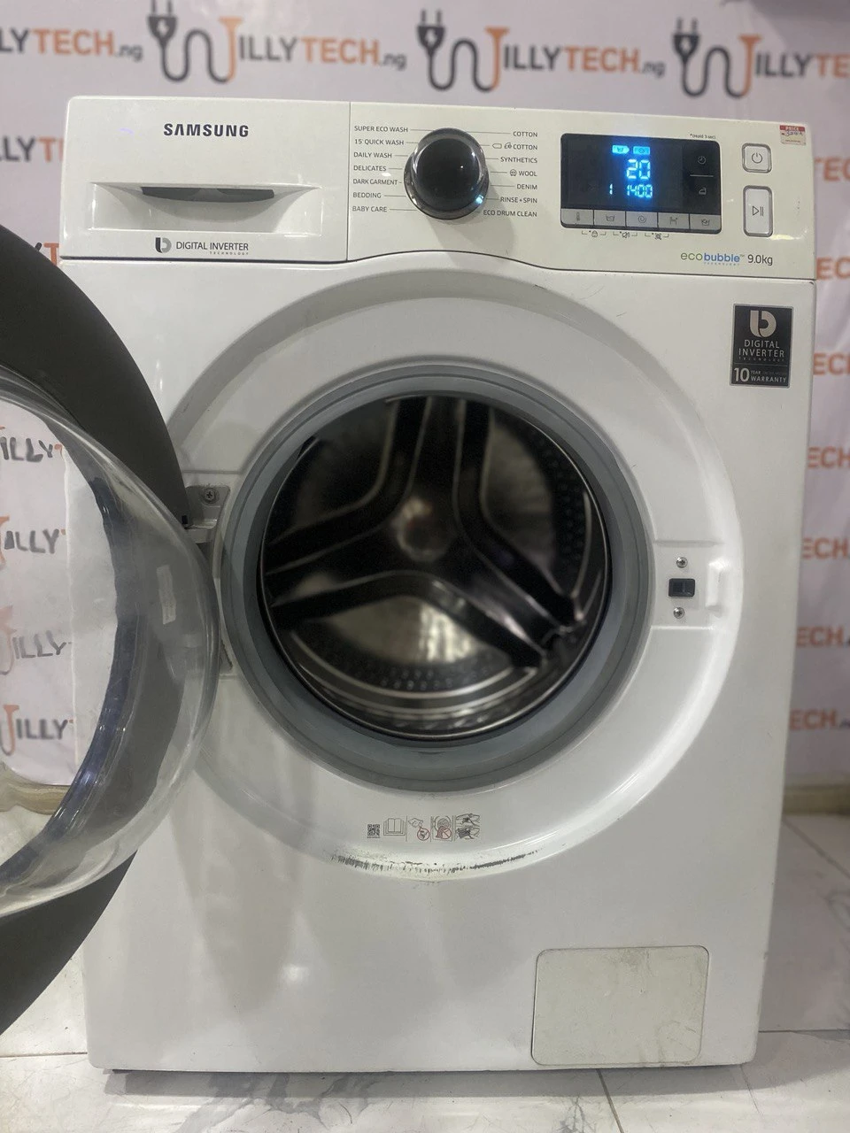Samsung 9kg Auto wash&spin Digital Inverter  front loader washing machine