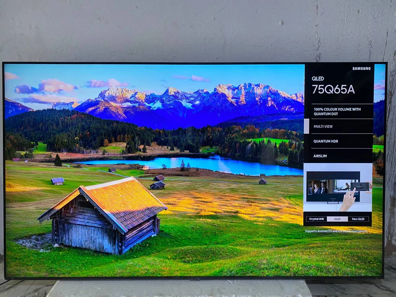 Samsung 75” Smart Qled (Q65A) 4K HDR Flat Screen 2020/21  Television