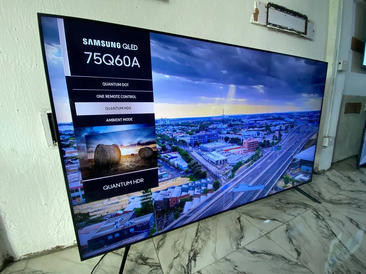 Samsung Qled 75” Smart 4K HDR Flat Screen 2021/22 Television