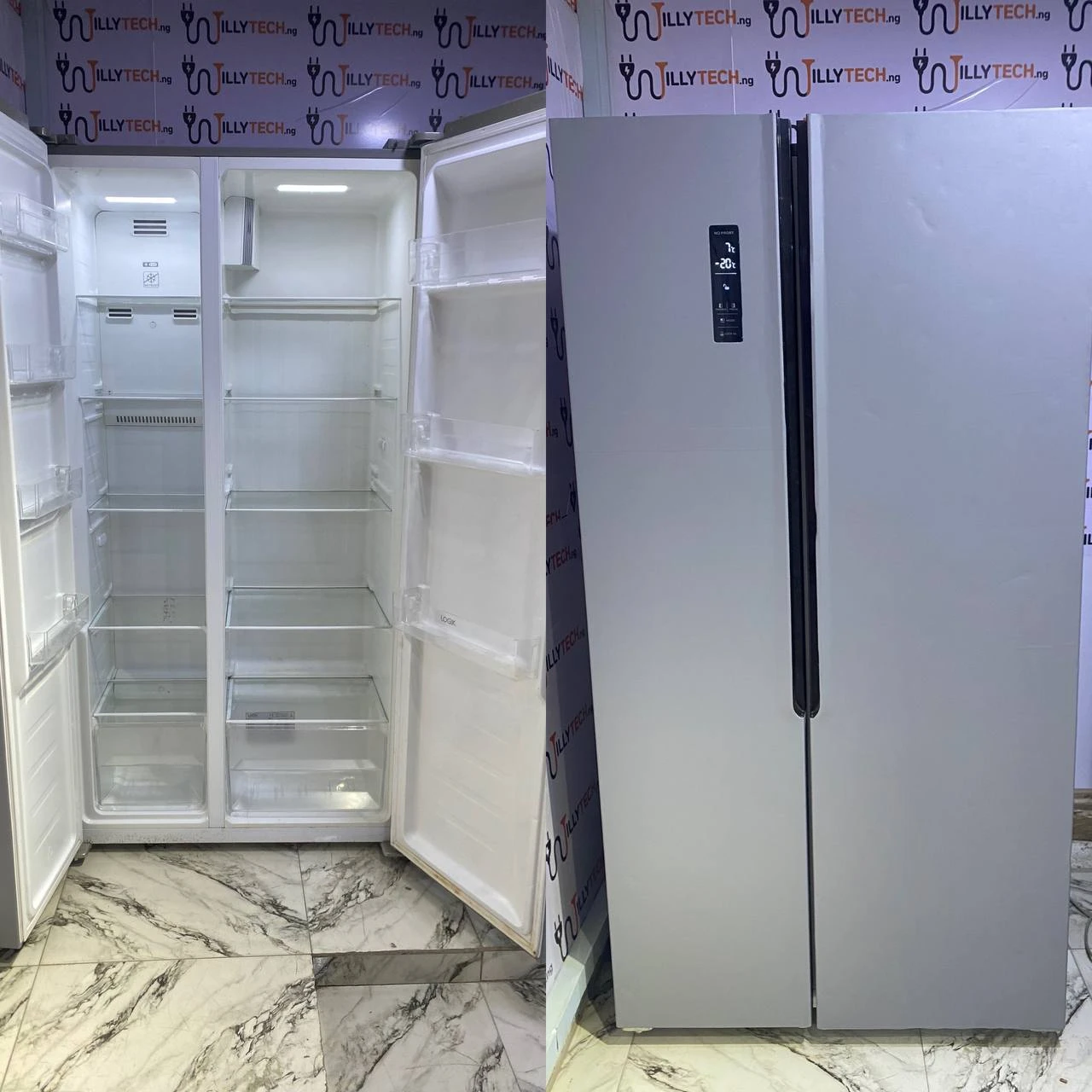 LOGIK 500L Side by Side Fridge & Freezer Energy Saver Refrigerator