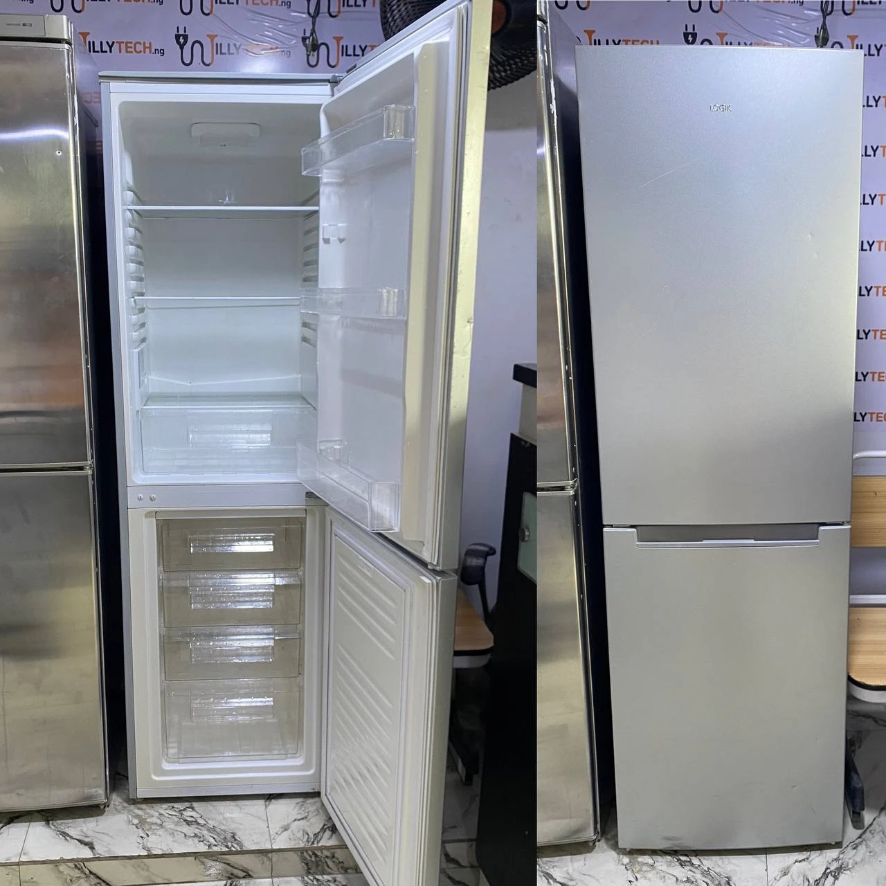 Logik 300L Double Door Up & Down Fridge & Freezer Refrigerator