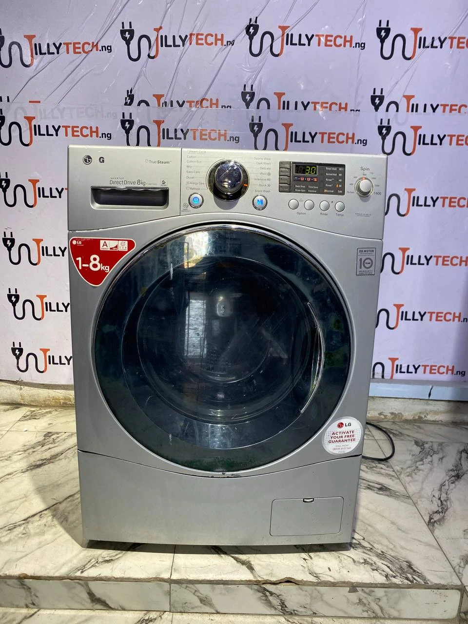 LG 8kg Wash and Spin Front Loader Inverter Direct Drive Washing Machine
