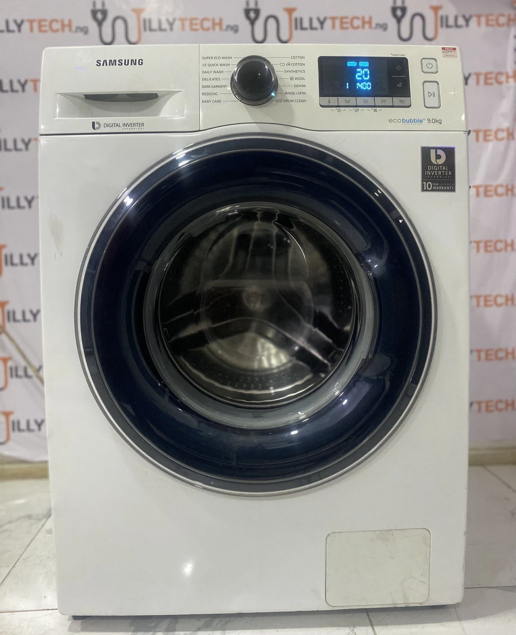 Samsung 9Kg Inverter Direct Drive Auto Wash & Spin Front Loader Washing Machine